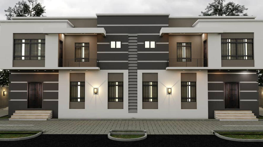 Semi-detached duplex